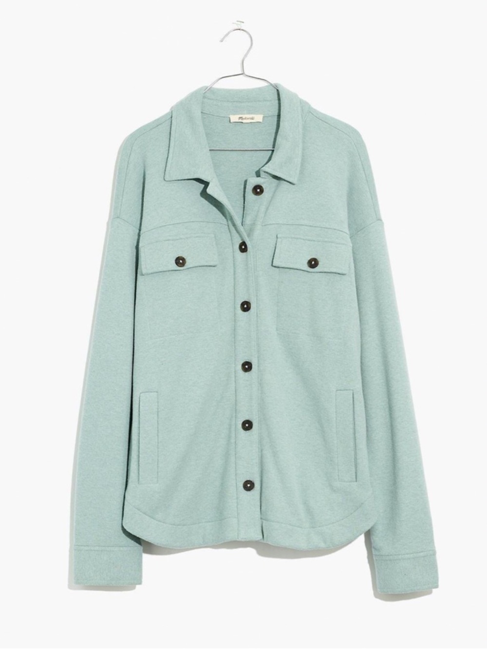 Madewell 100% Cotton Brushed Knit Shirt Jacket XS